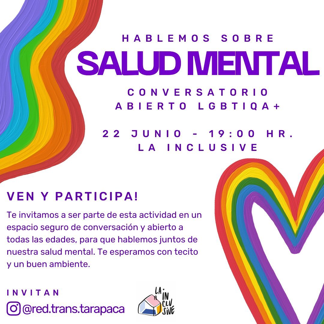 Conversatorio: Hablemos sobre Salud Mental LGBTIQNBA+