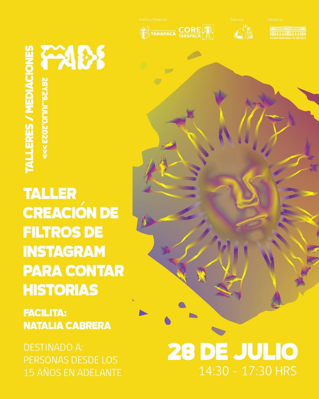 FADI – TALLER:  Creación de filtros de Instagram para contar historias