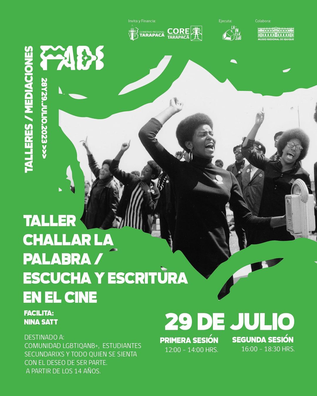 FADI 2023 – TALLER . Challar la palabra: Escucha y escritura en el cine